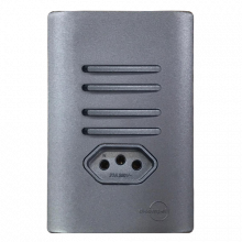 Conjunto Quadruplo (2 Simples + 2 Paralelo) + Tomada 10a - Novara Preto Grafite Total